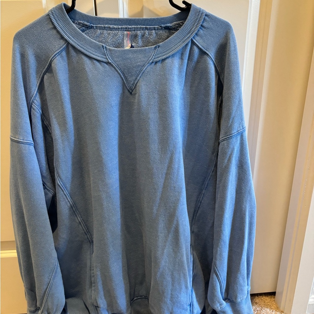 FP Movement by Free People Sky Blue Pullover